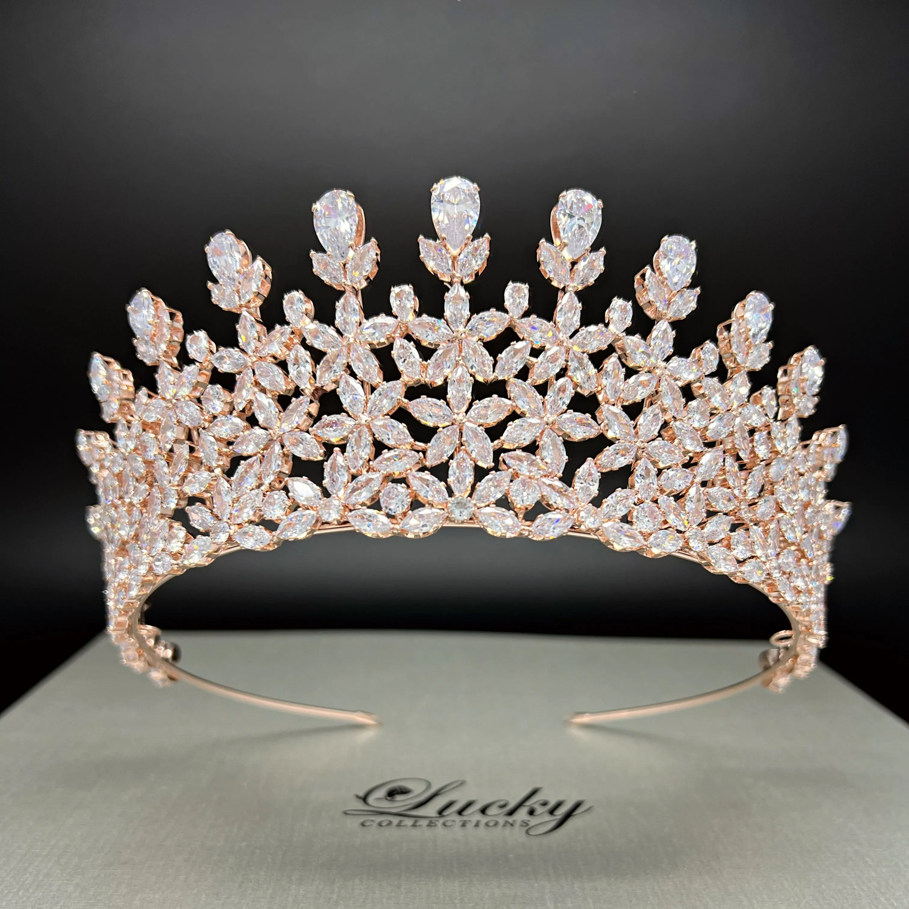 Quinceanera Tiara, XV Corona, Crown for Quince, Bridal Headpiece, Corona De Boda