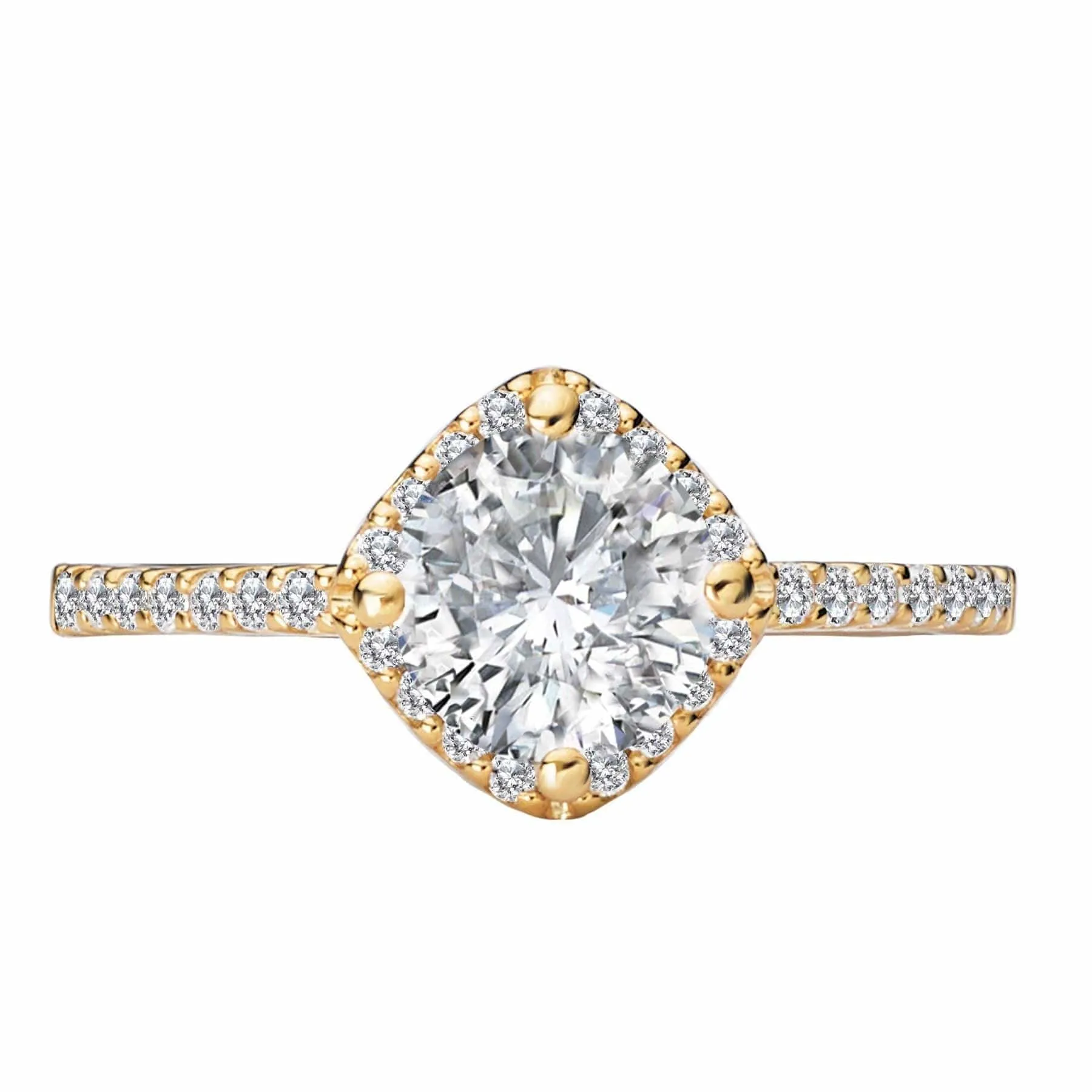 " The Verona" Halo Semi-Mount Diamond Ring