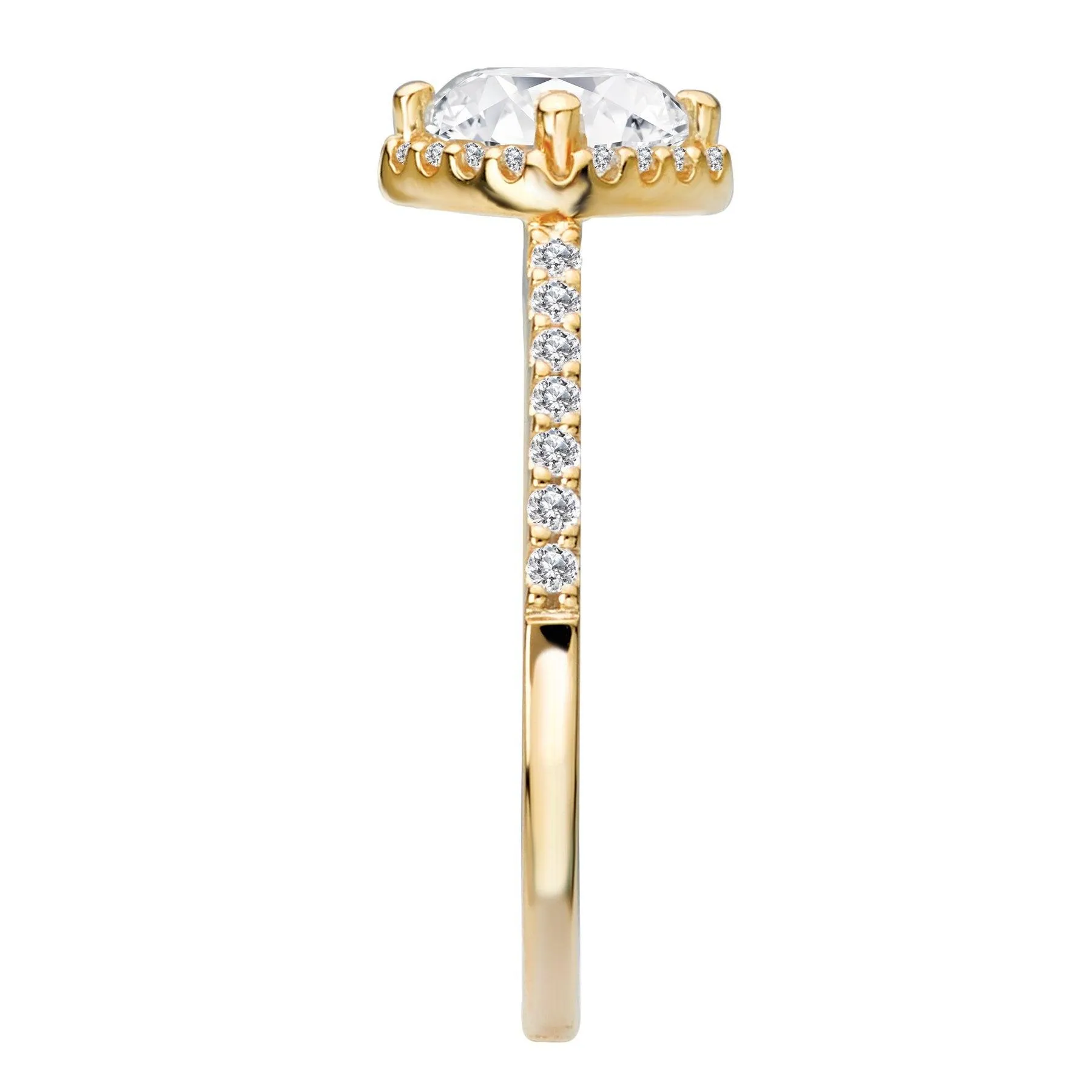 " The Verona" Halo Semi-Mount Diamond Ring