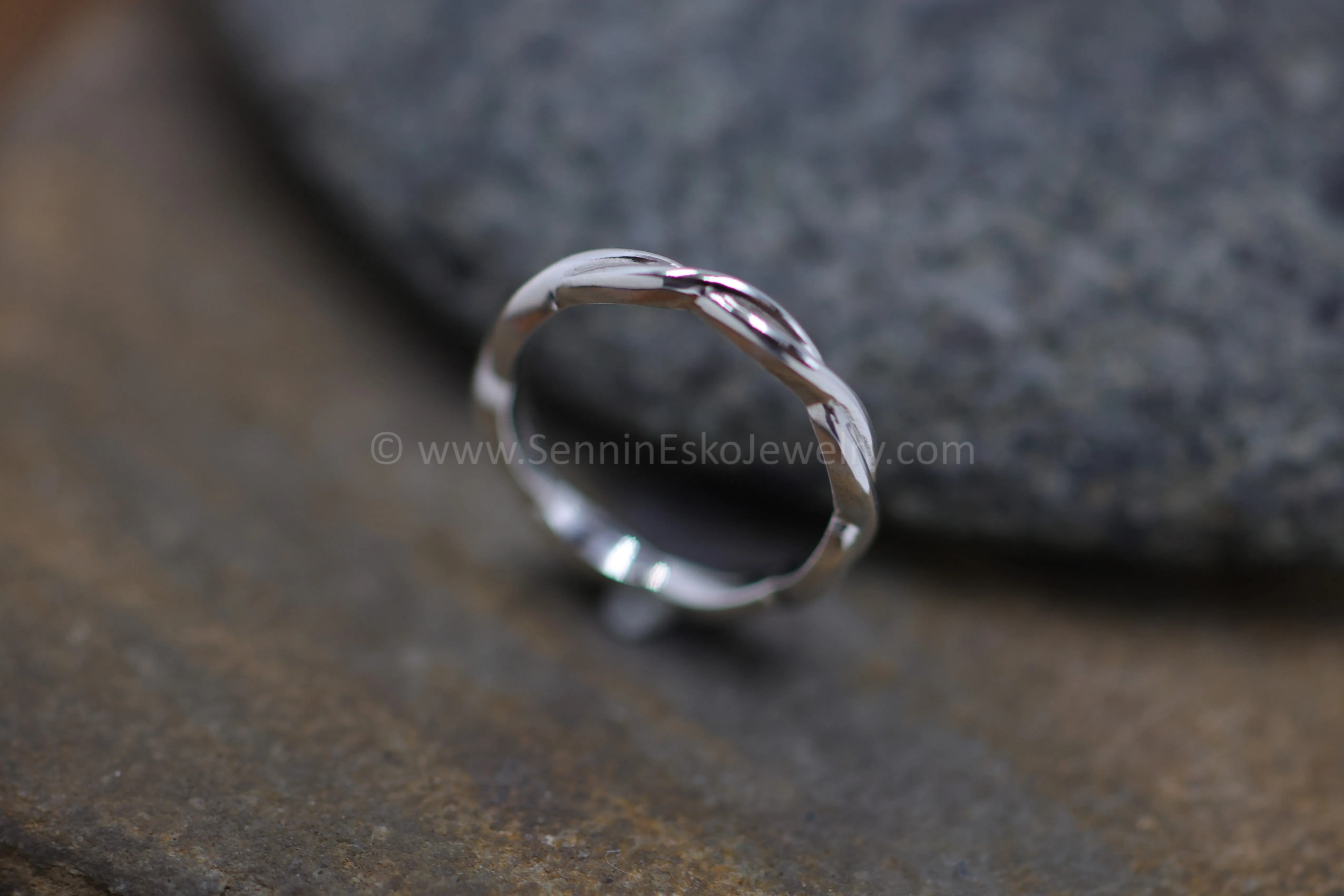READY TO SHIP Woven/Braid Infinity Ring, Size 6