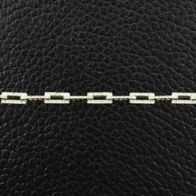 Rectangular Link Diamond Bracelet