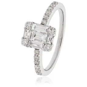Rectangular Solitaire .90ct