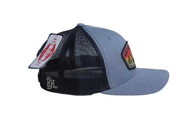 Red Dirt Hat Co. - Buck Outdoor Patch - Grey/Blk