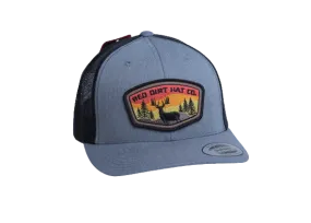 Red Dirt Hat Co. - Buck Outdoor Patch - Grey/Blk