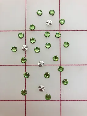 Rhinestones - 16SS Swarovski Rose Montees Peridot