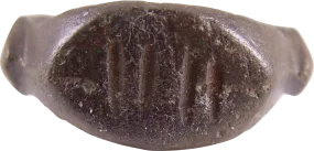 ROMAN FINGER RING, 200-400 AD, SIZE 3 1/4