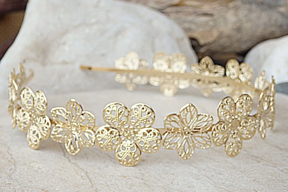Rose gold tiara