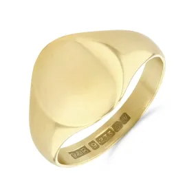 Round Plain Signet Ring | Pre-Loved | 9K Yellow Gold