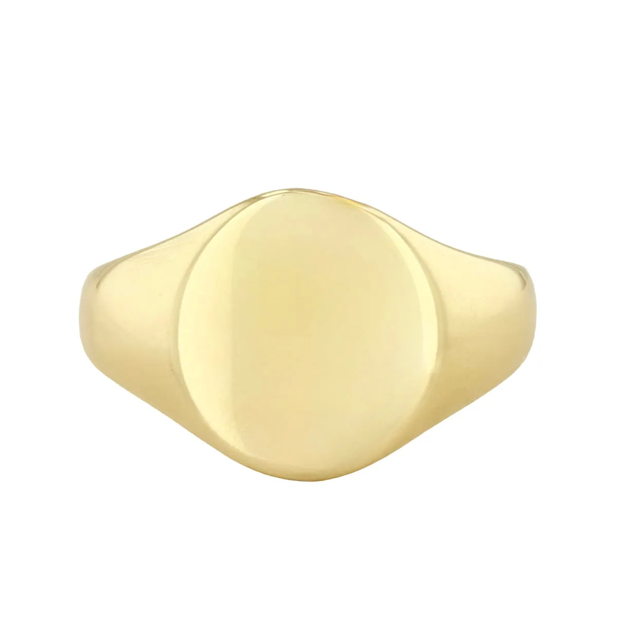 Round Plain Signet Ring | Pre-Loved | 9K Yellow Gold