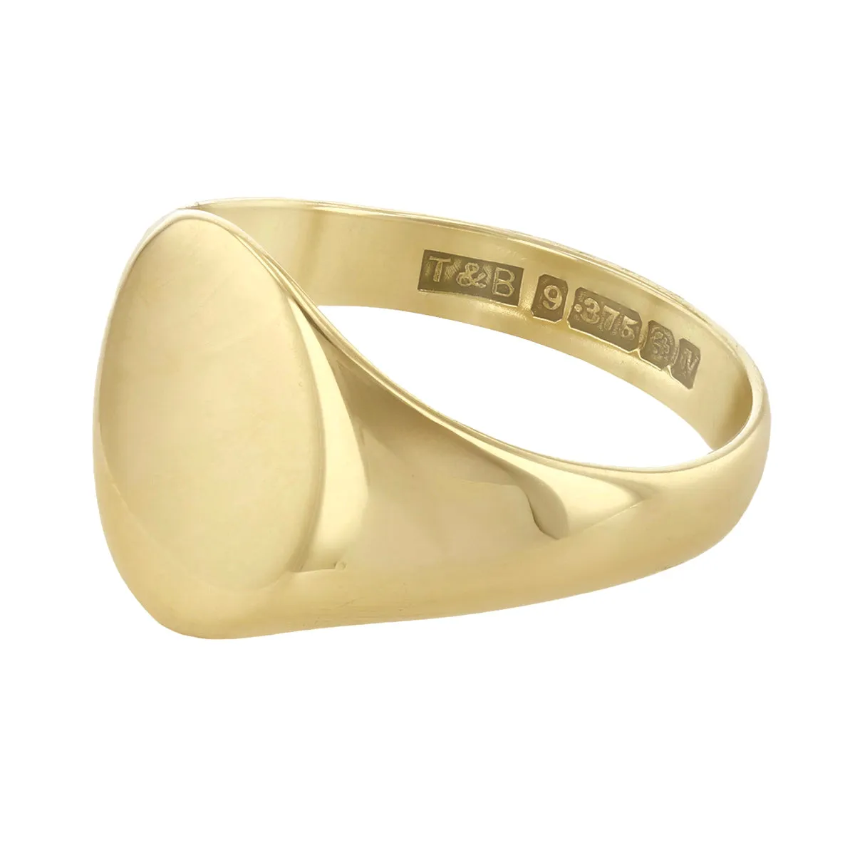 Round Plain Signet Ring | Pre-Loved | 9K Yellow Gold