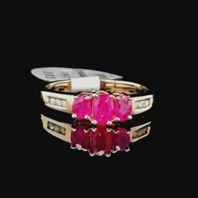 Ruby & Diamond Gold Ring