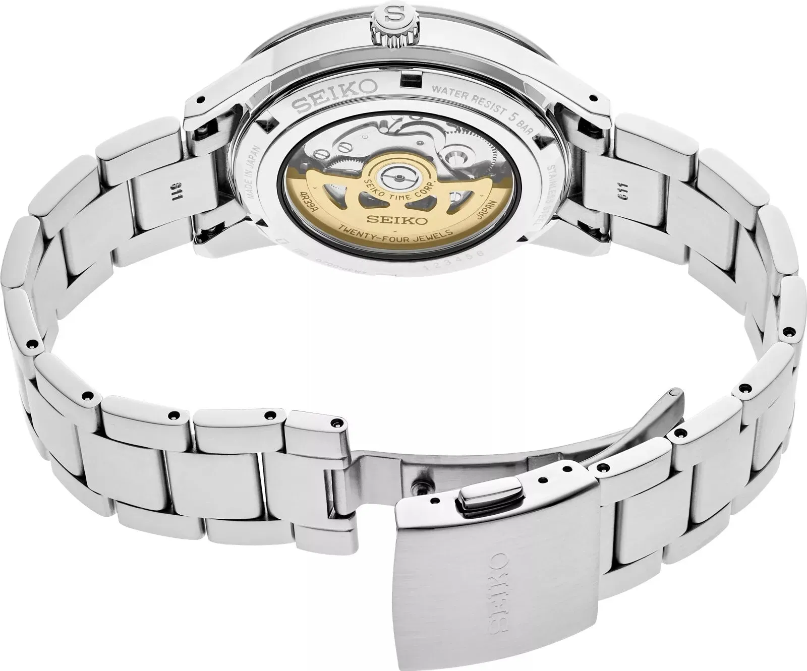 Seiko Presage Style 60s 40.8 mm Black Dial Men's Watch (SSA425)