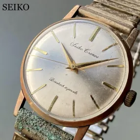 Seiko Wristwatch Chronos Antique 1960 Manual Men's 33mm Vintage Watch Male