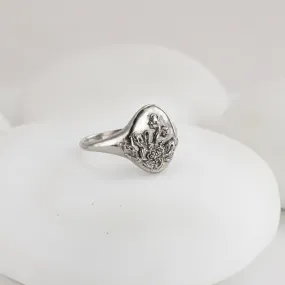 Signet Ring with Roses