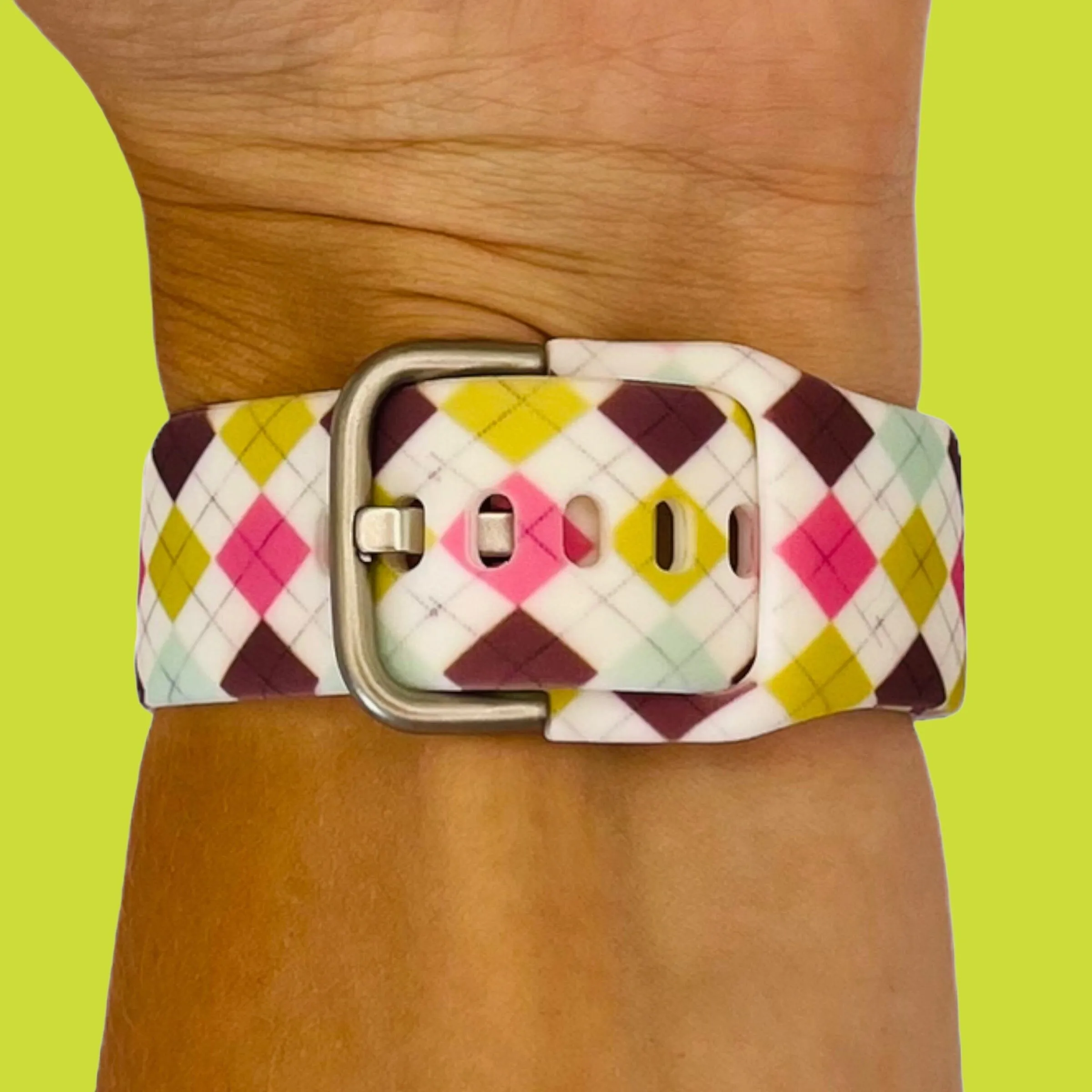 Silicone Pattern Watch Straps compatible with the Apple Watch
