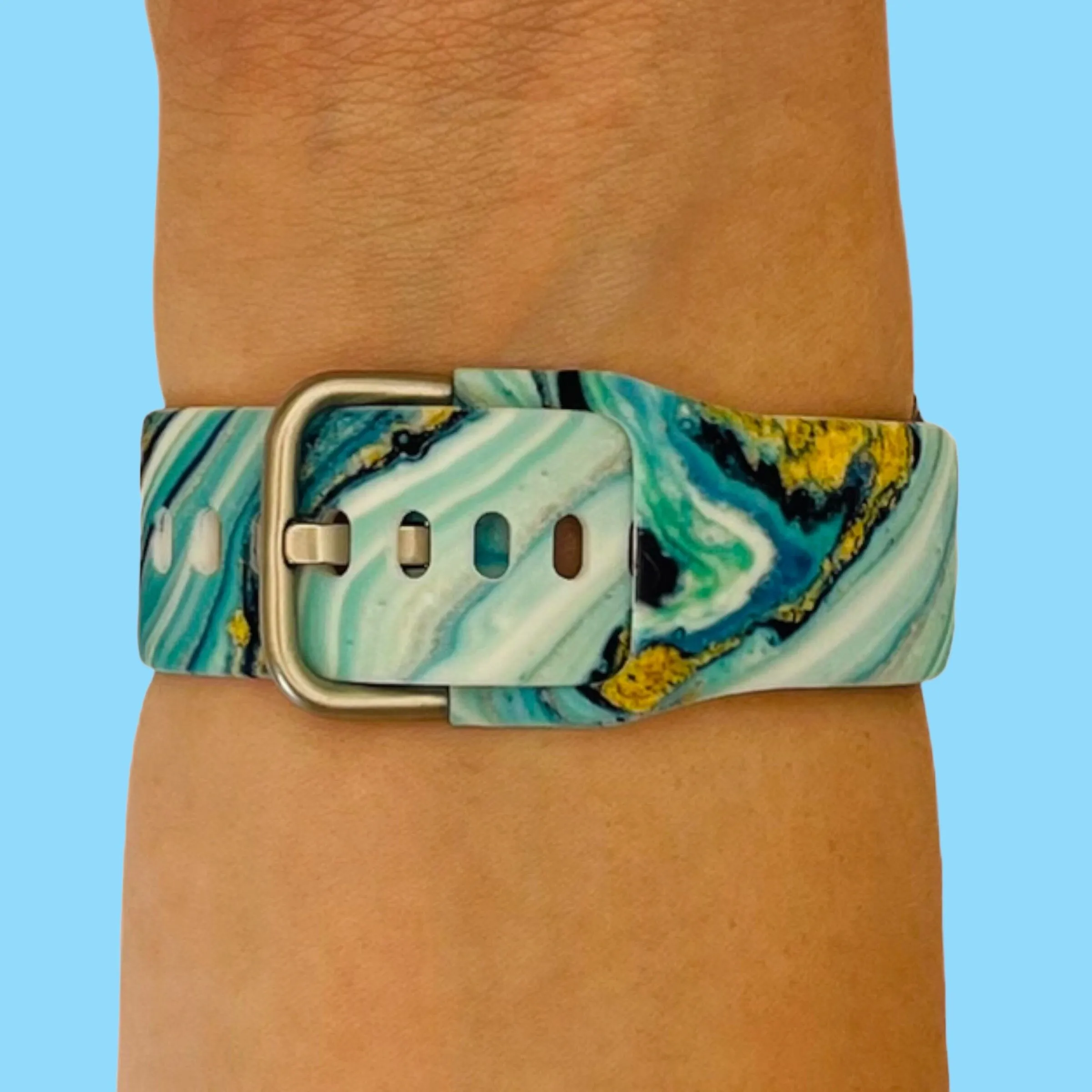 Silicone Pattern Watch Straps compatible with the Apple Watch