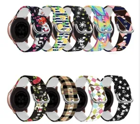 Silicone Pattern Watch Straps compatible with the Apple Watch