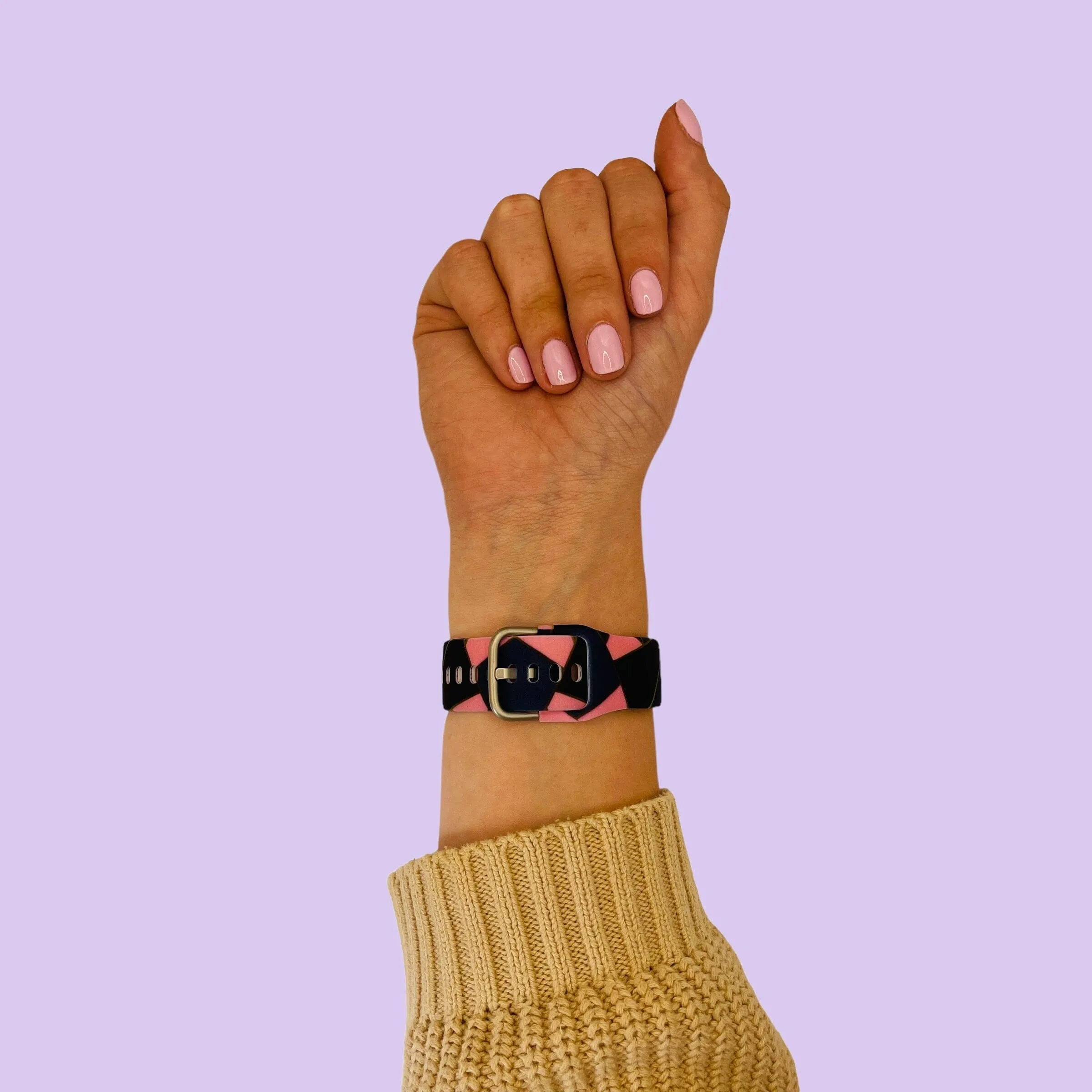Silicone Pattern Watch Straps compatible with the Apple Watch