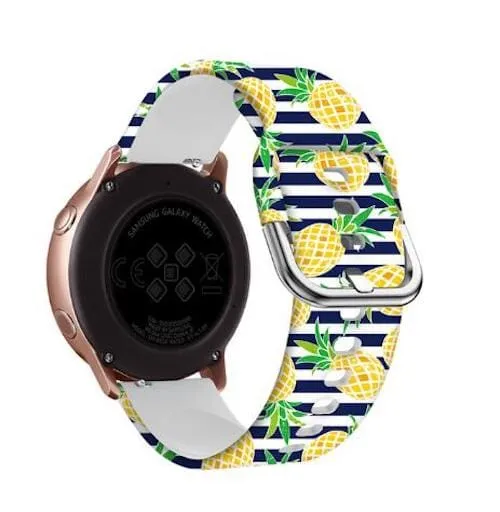 Silicone Pattern Watch Straps compatible with the Apple Watch