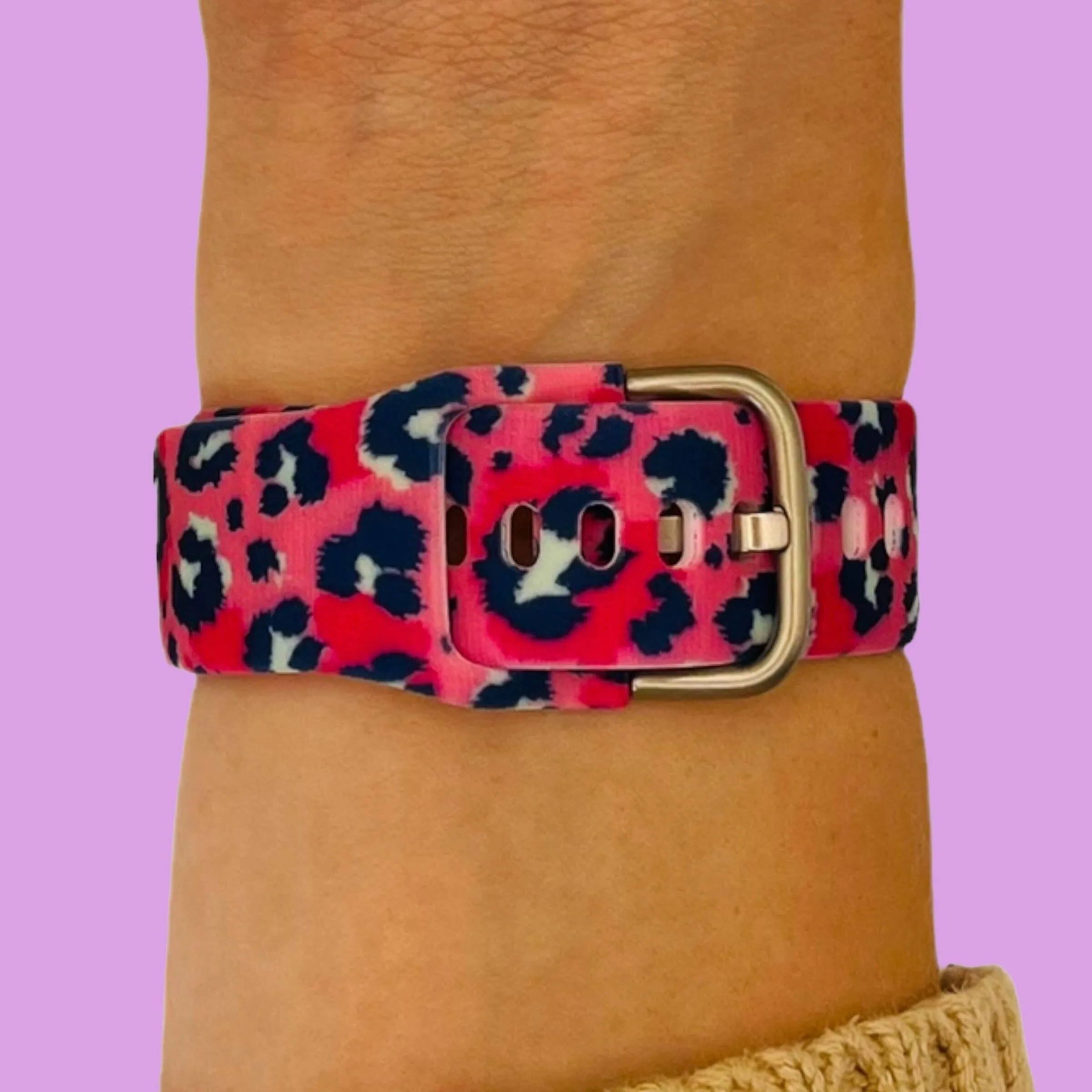 Silicone Pattern Watch Straps compatible with the Apple Watch