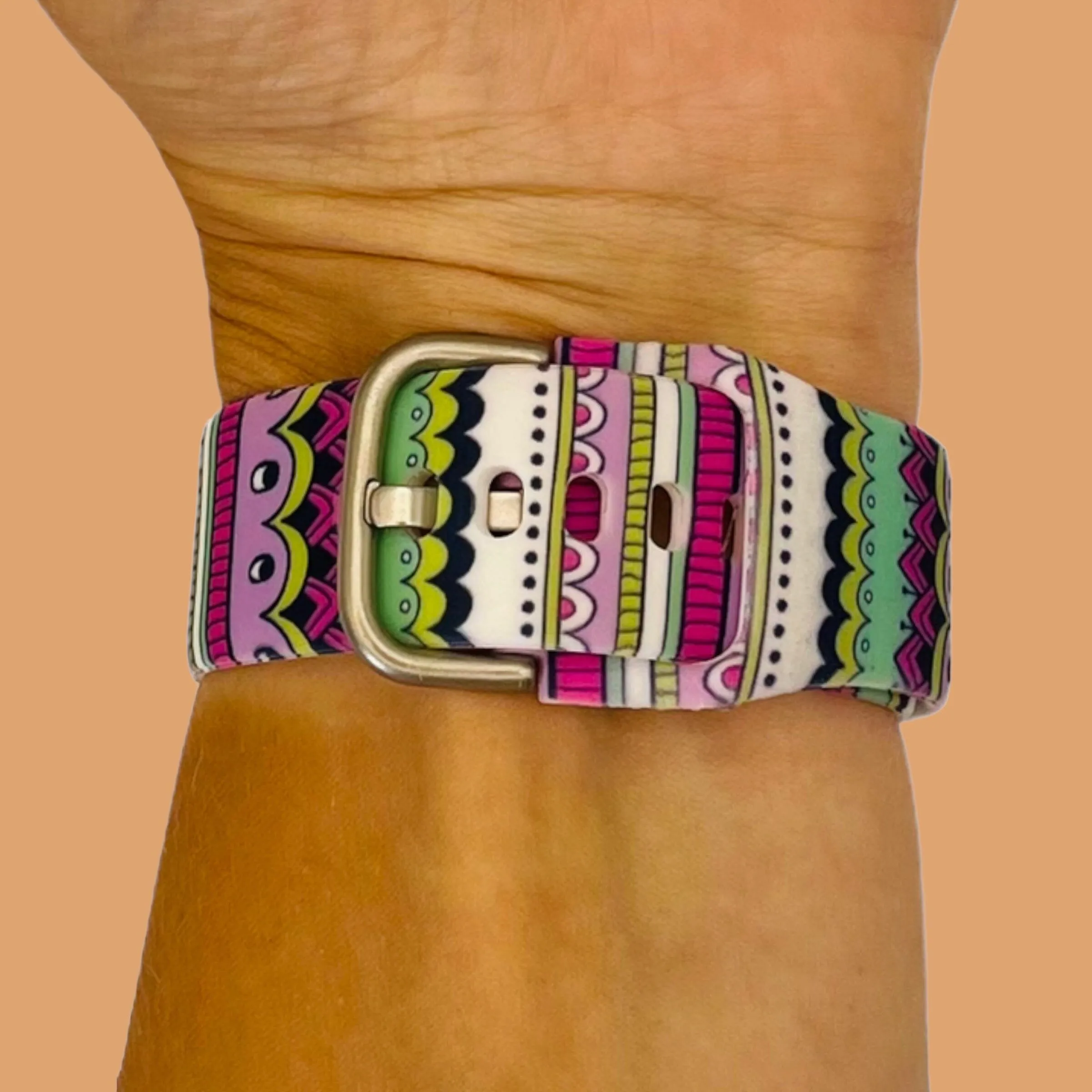 Silicone Pattern Watch Straps compatible with the Apple Watch