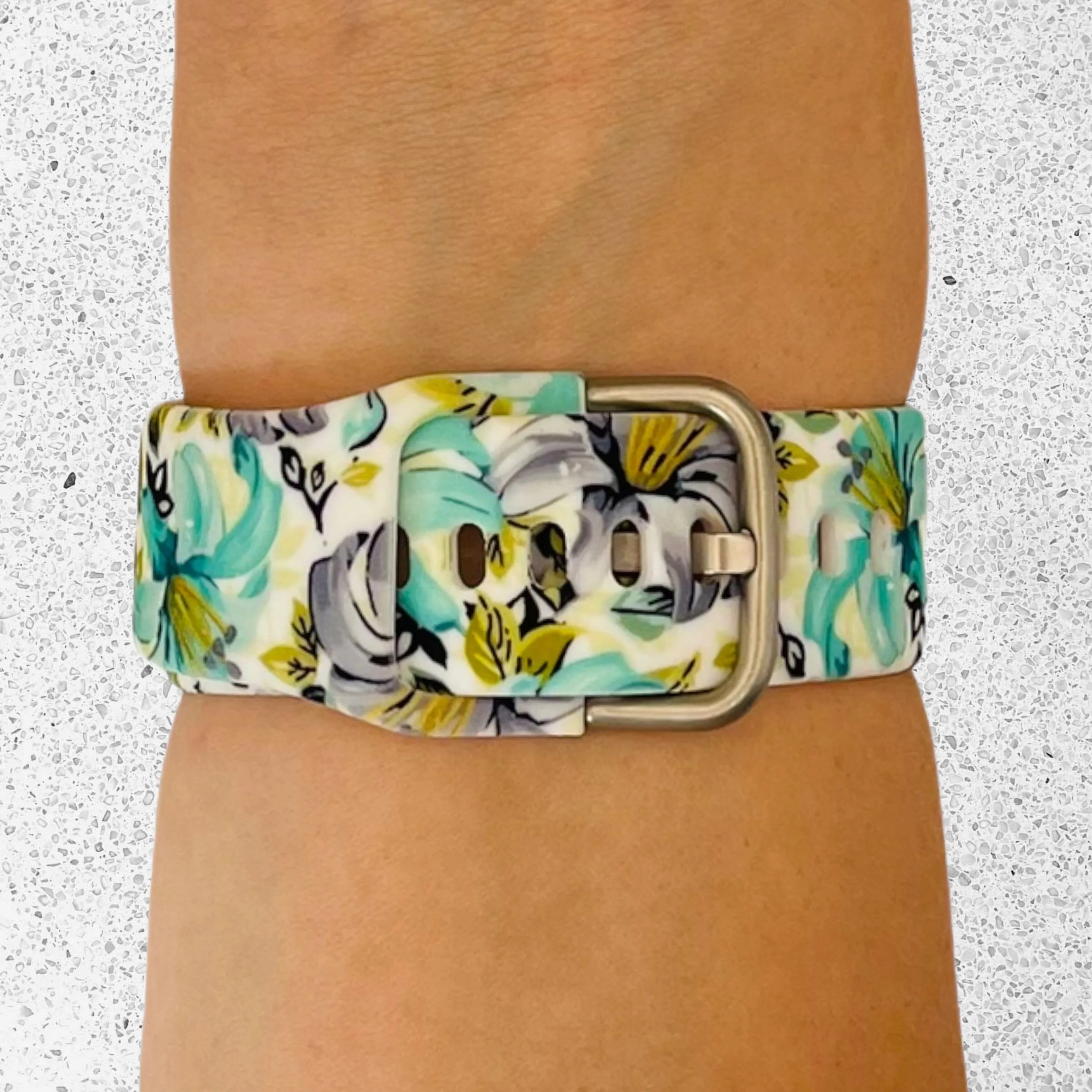 Silicone Pattern Watch Straps compatible with the Apple Watch