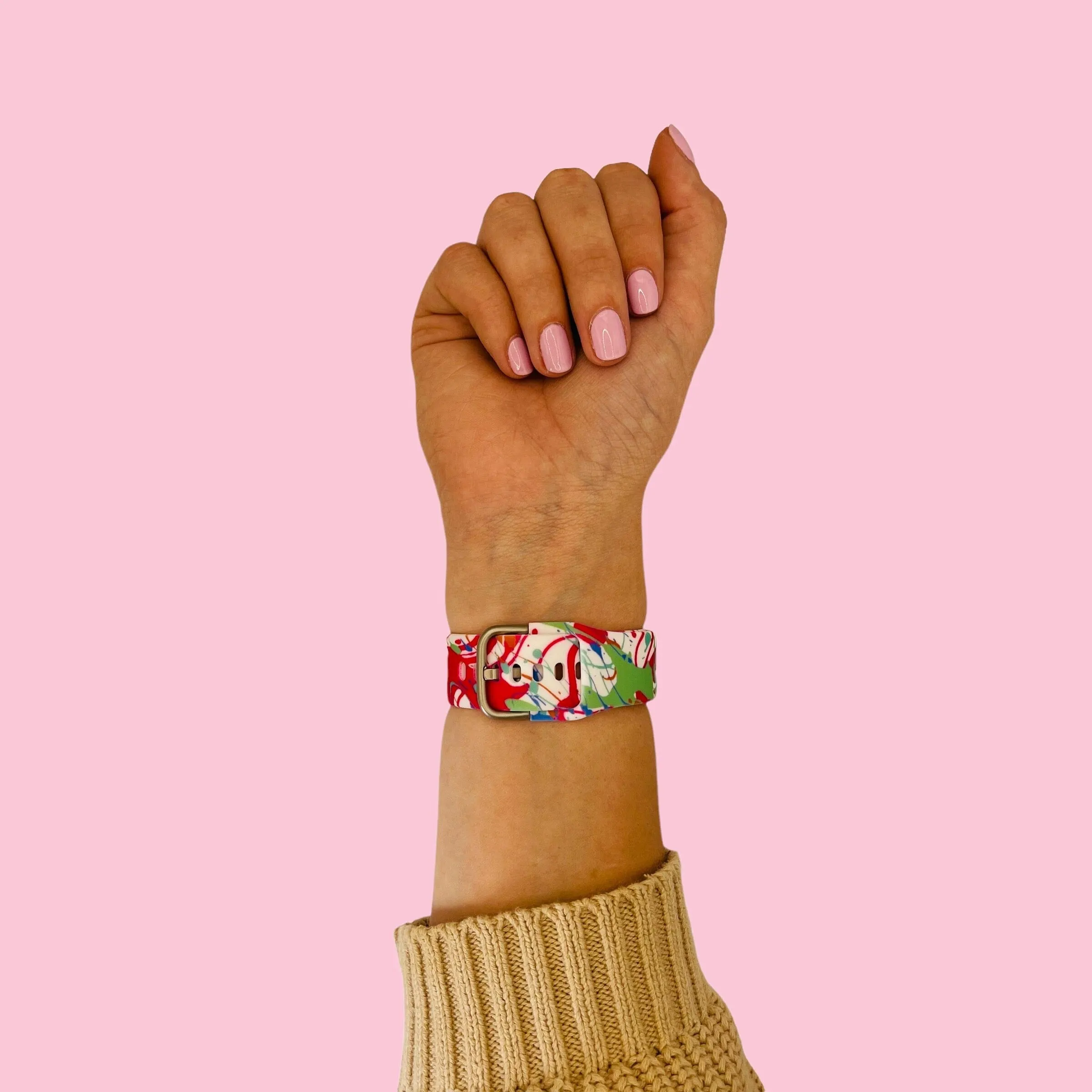 Silicone Pattern Watch Straps compatible with the Apple Watch