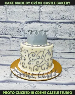 Silver Crown Tiara Cake