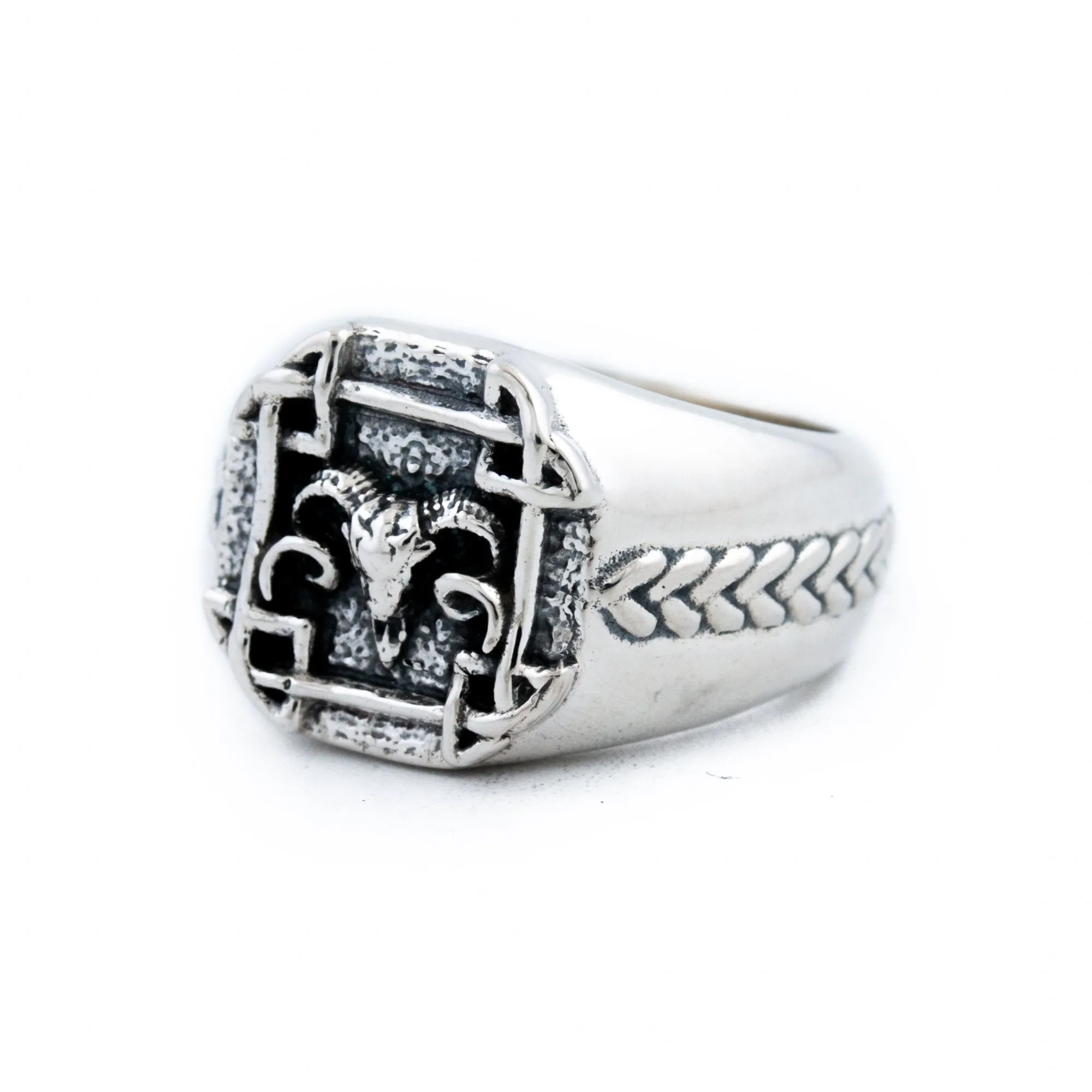 Silver "Celtic Aries" Ring
