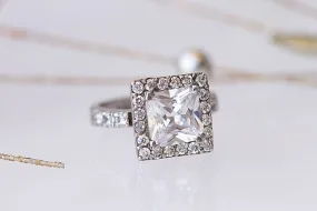 SILVER SQUARE RING