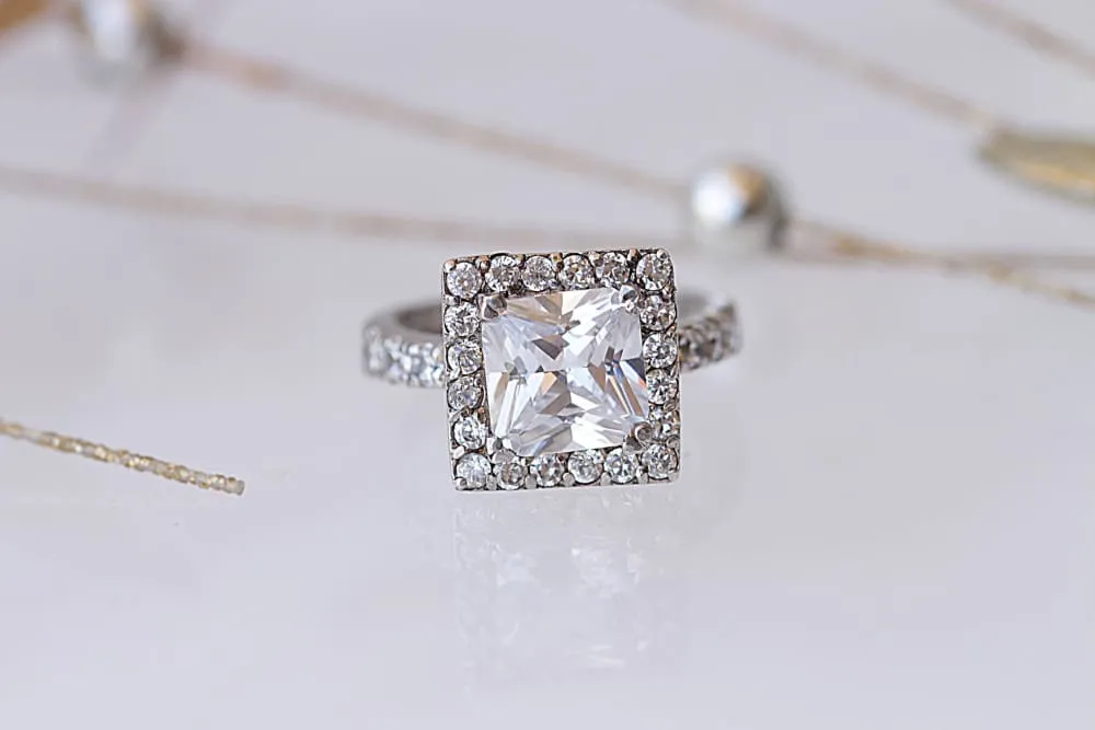 SILVER SQUARE RING