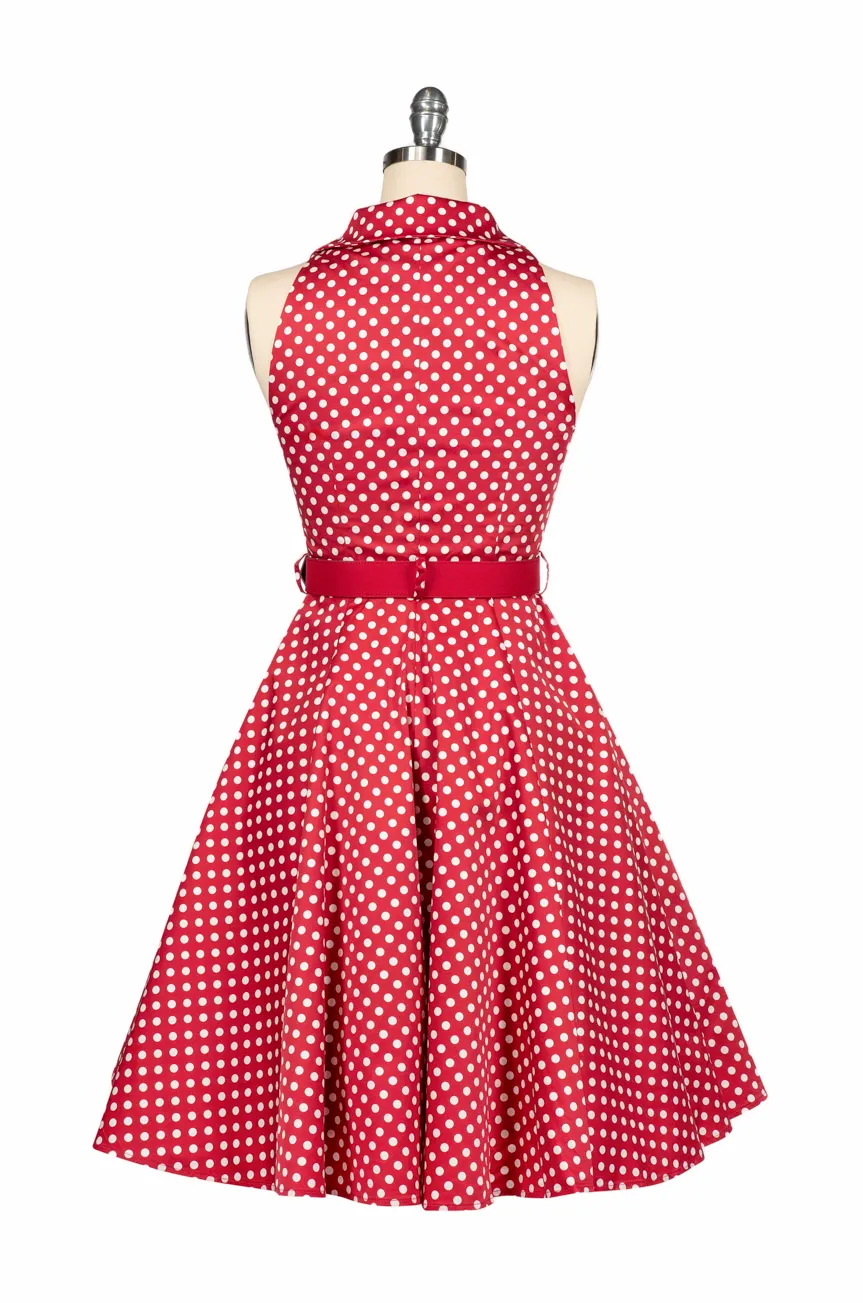 Spot Me In The Crowd Dress (Red)