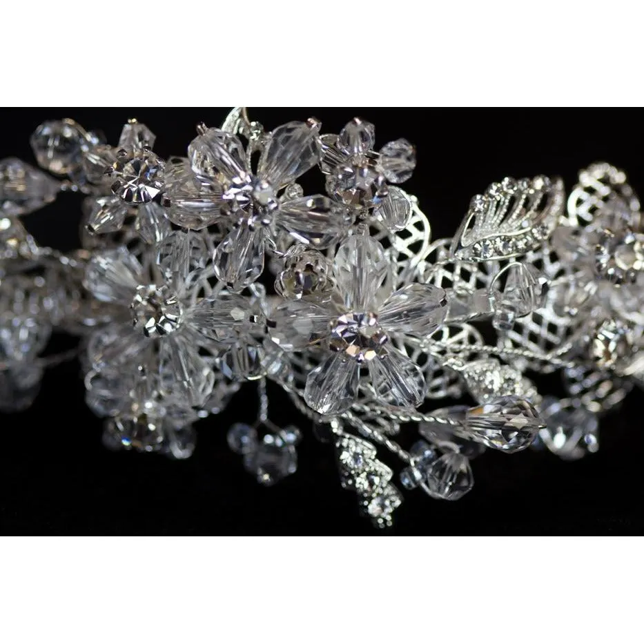 Spring Delight Crystal Flower Headband