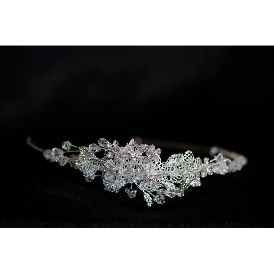 Spring Delight Crystal Flower Headband