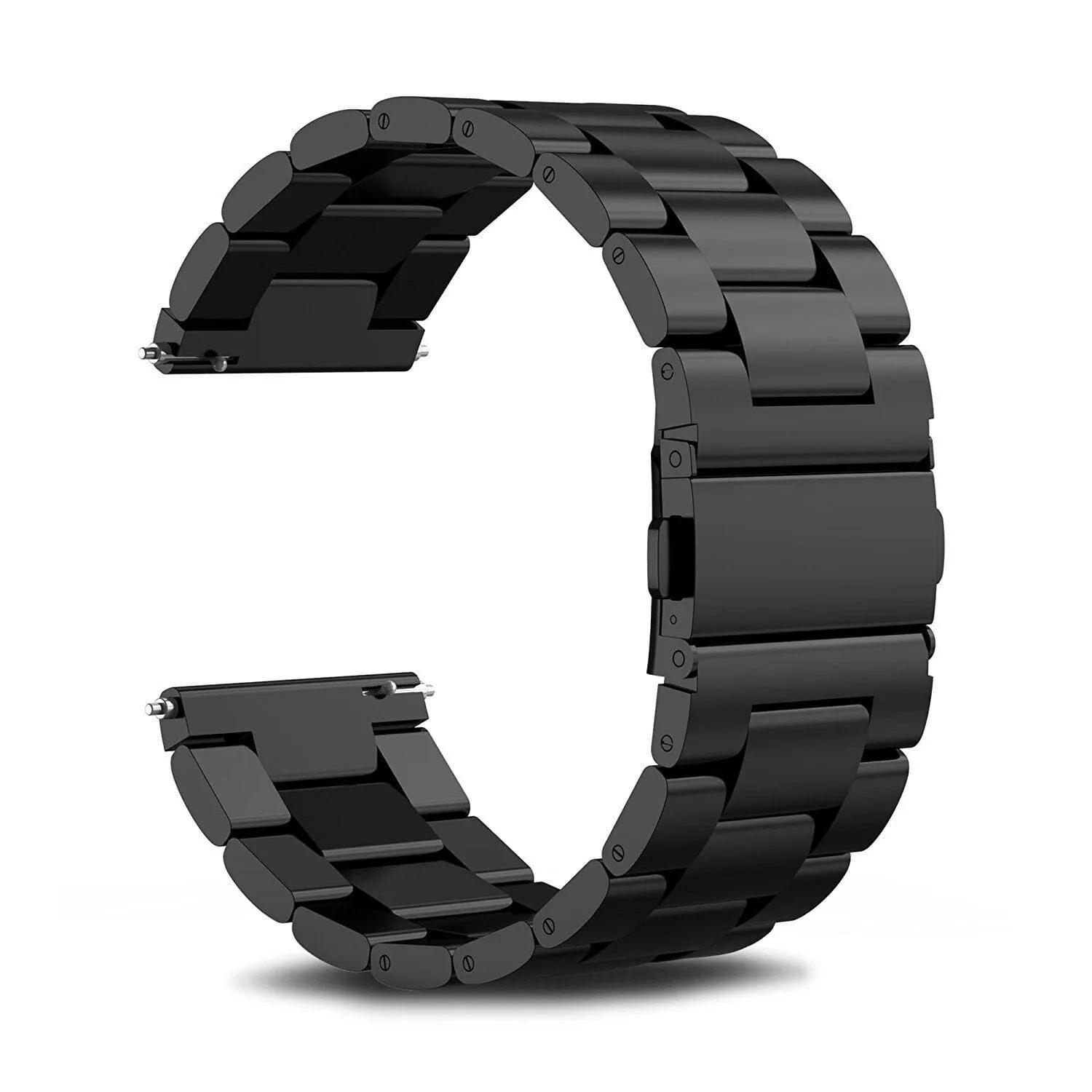 Stainless Steel Link Watch Strap Compatible with the Garmin Forerunner 165