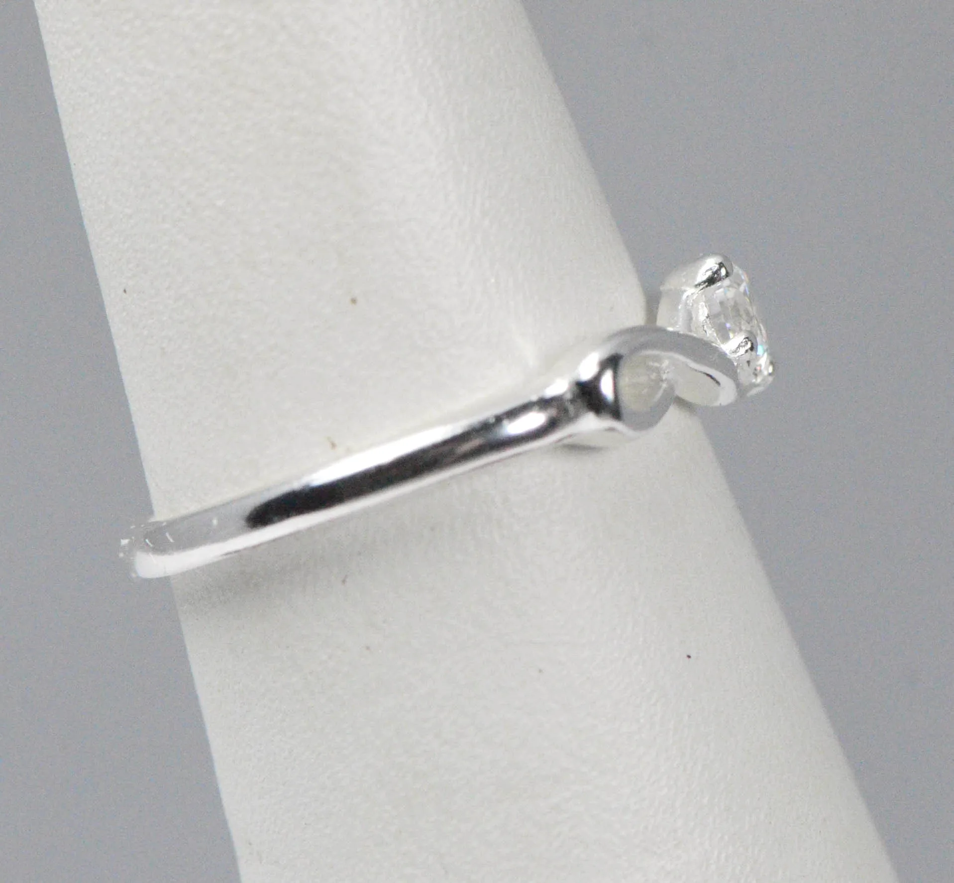 Sterling Silver Infinity CZ Promise Ring