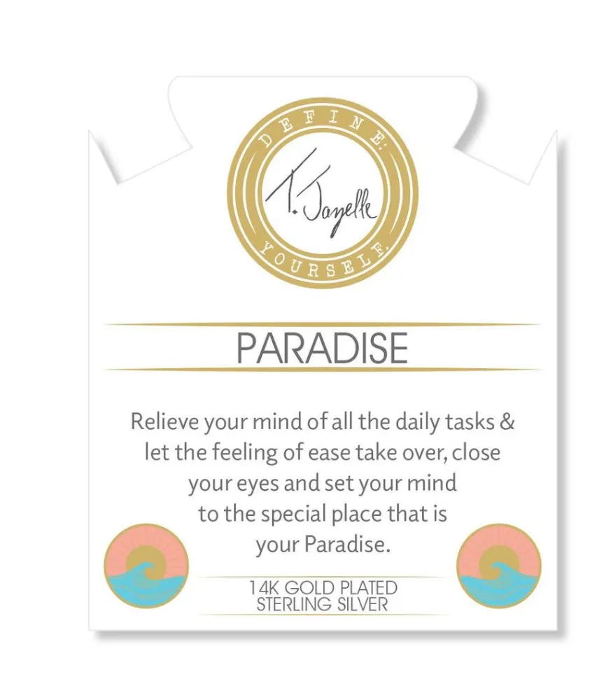 T. Jazelle Orange Moonstone Paradise Gold Bracelet