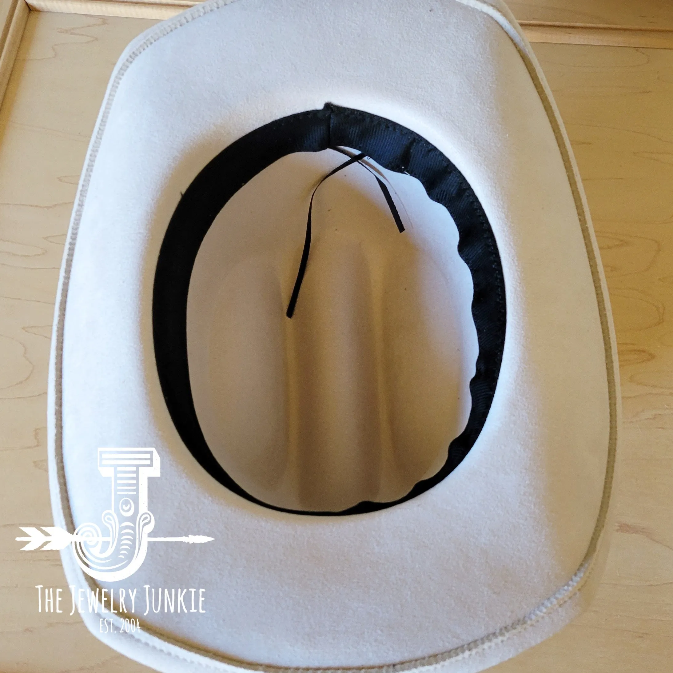 Tan Hide Western Leather Band w/ Choice of Boho Hat 985L