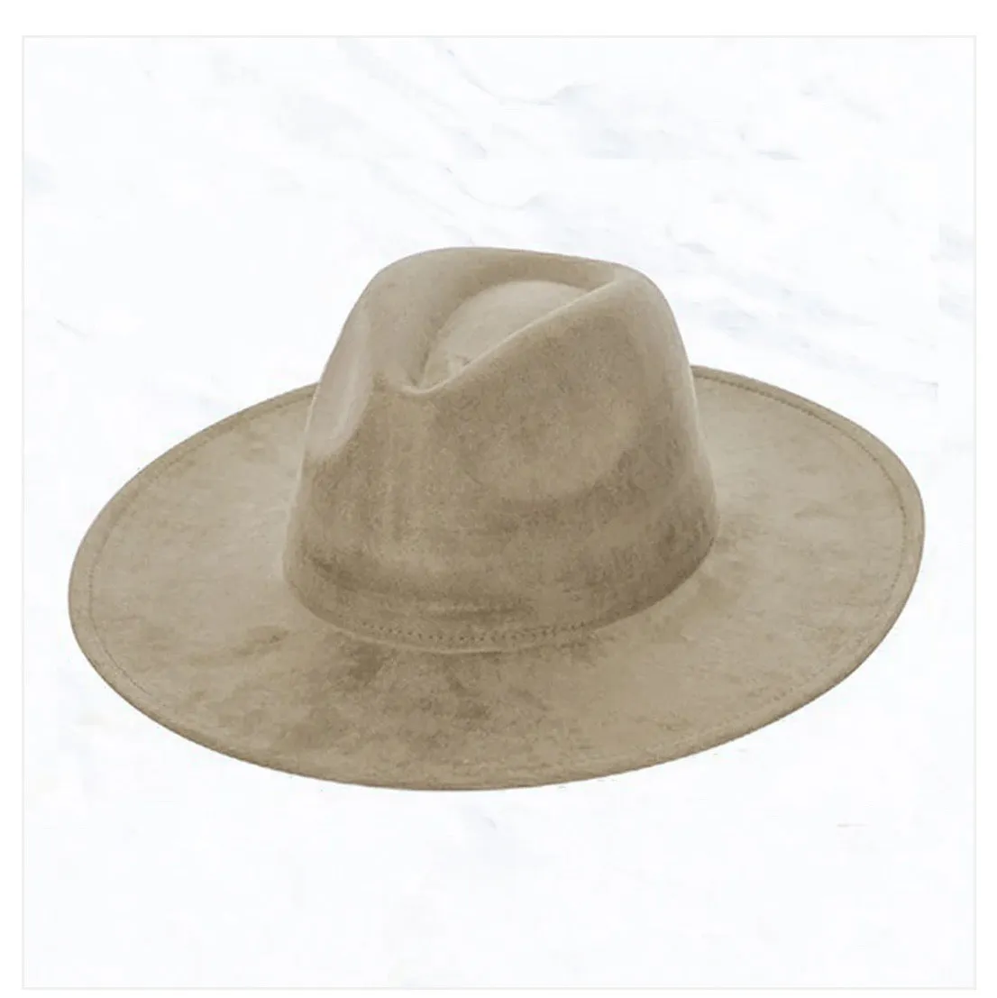 Tan Hide Western Leather Band w/ Choice of Boho Hat 985L