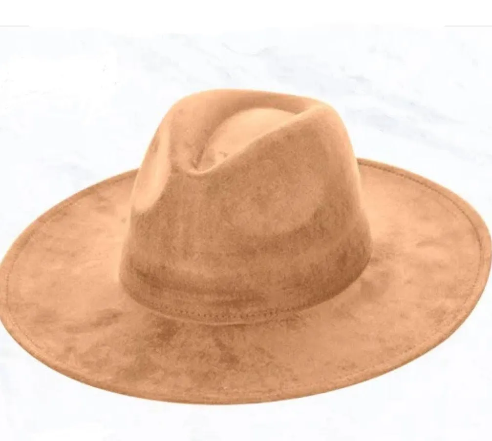 Tan Hide Western Leather Band w/ Choice of Boho Hat 985L