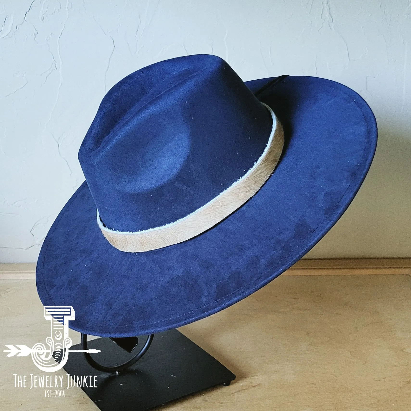 Tan Hide Western Leather Band w/ Choice of Boho Hat 985L
