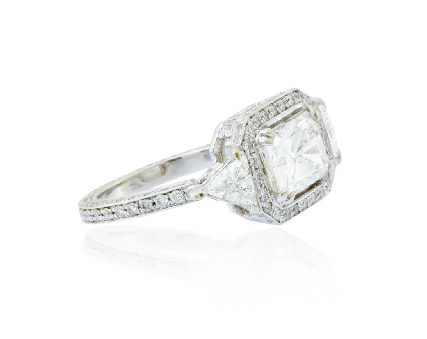 'The Debbie' Bespoke Three Stone Engagement Ring