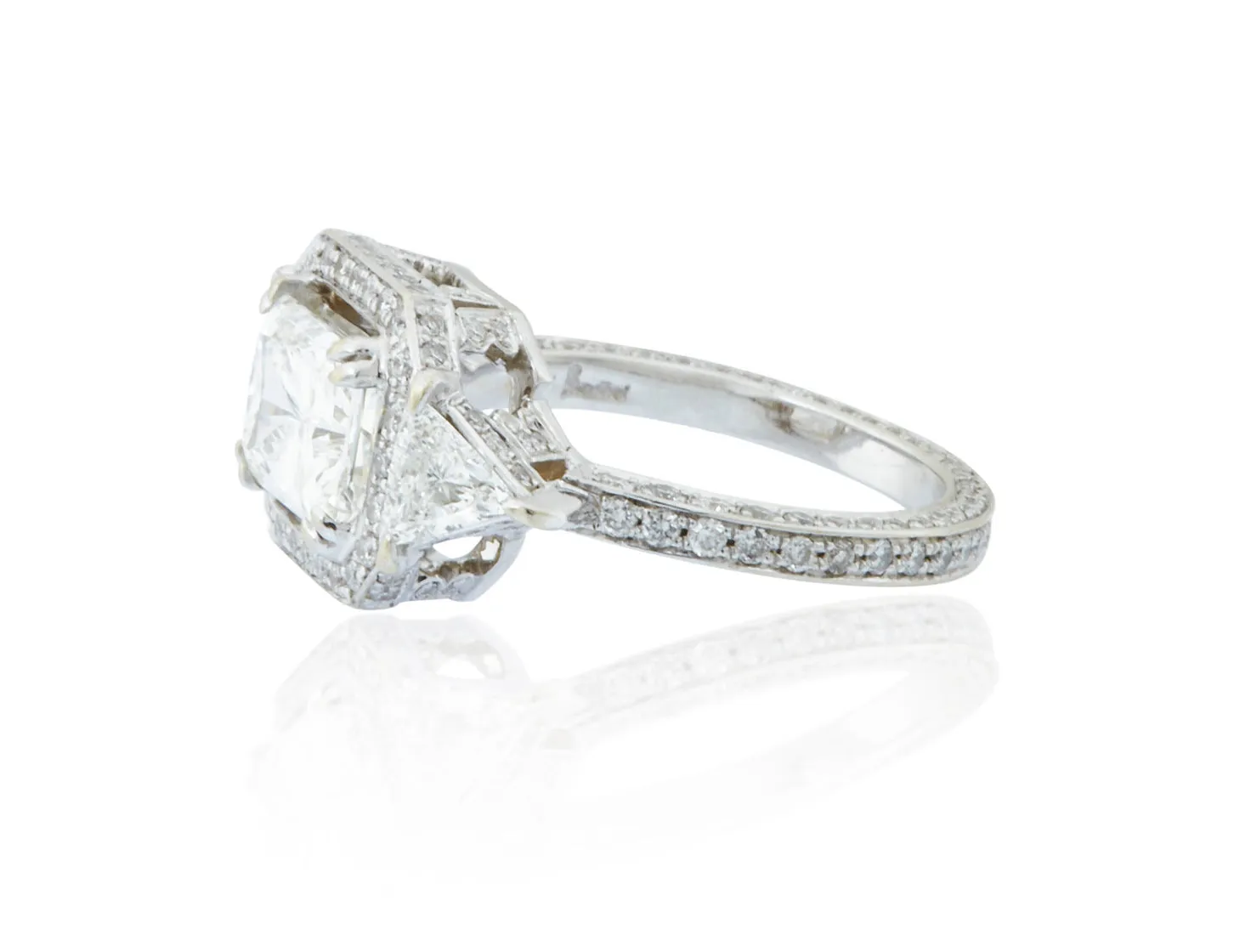 'The Debbie' Bespoke Three Stone Engagement Ring