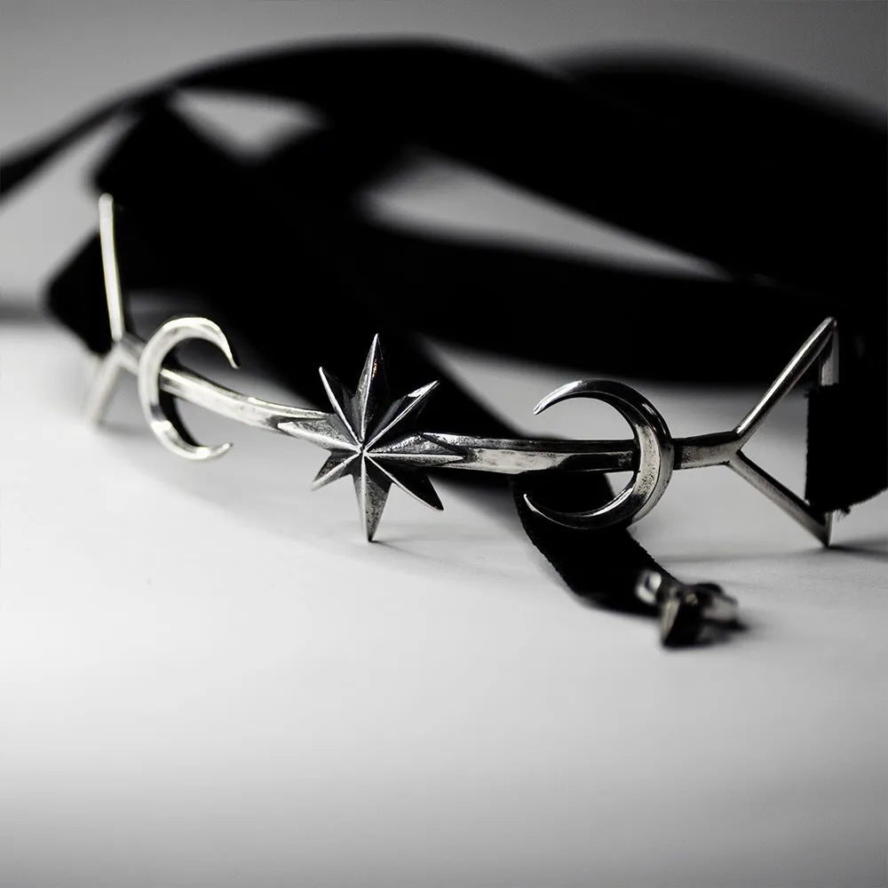Twin Moon crown - silver