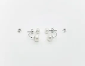 Two in One Freshwater Pearl Earrings