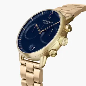 Unika | Brushed Metal Dial - Brown Leather