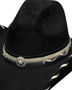 UNISEX WESTERN HAT STRAIGHT SHOOTER BLACK