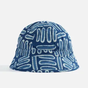 Universal Works Naval Hat - Indigo Hand Print