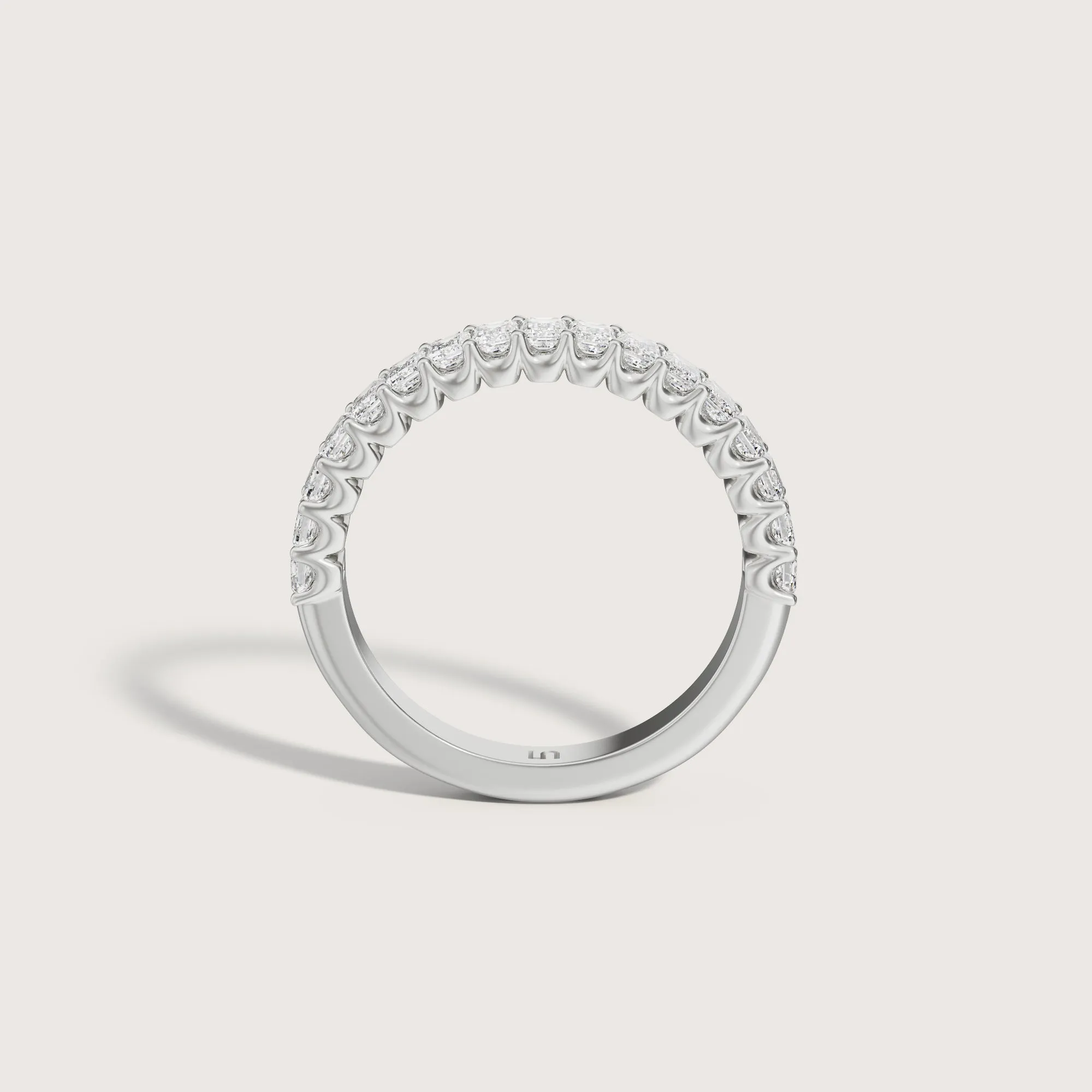 Valley Emerald Diamond Band Small | Halfway Diamonds