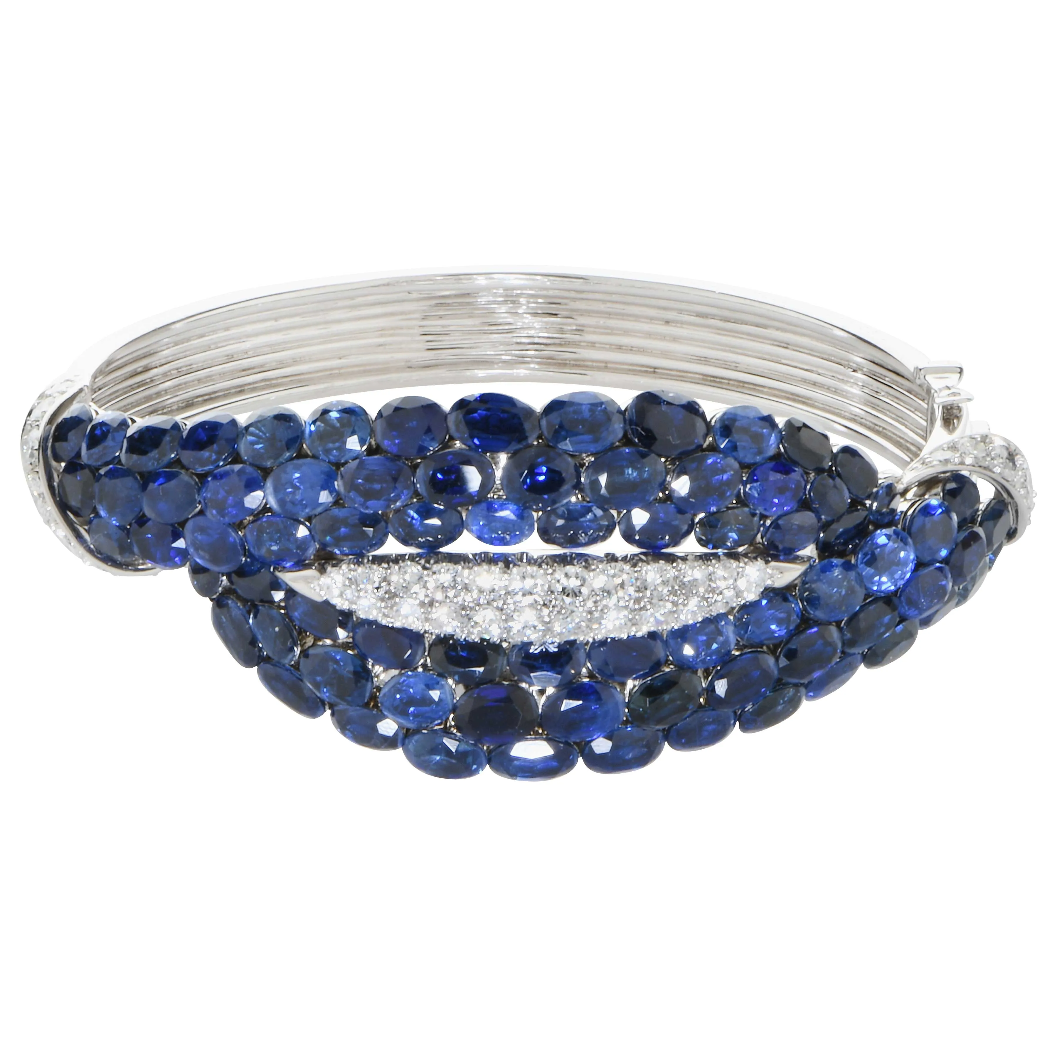 Van Cleef & Arpels Sapphire and Diamond Bangle